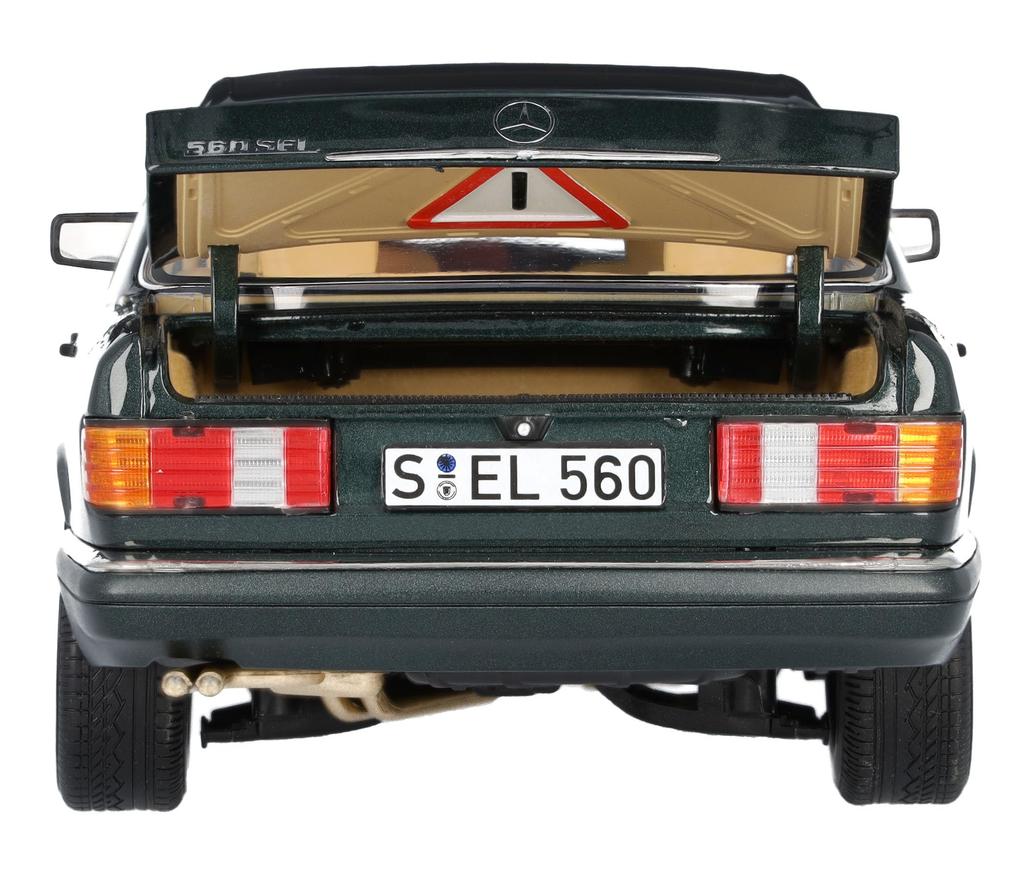 Genuine 560 SEL V126 Scale Spruce Green [Mercedes-Benz Collection] 1/18