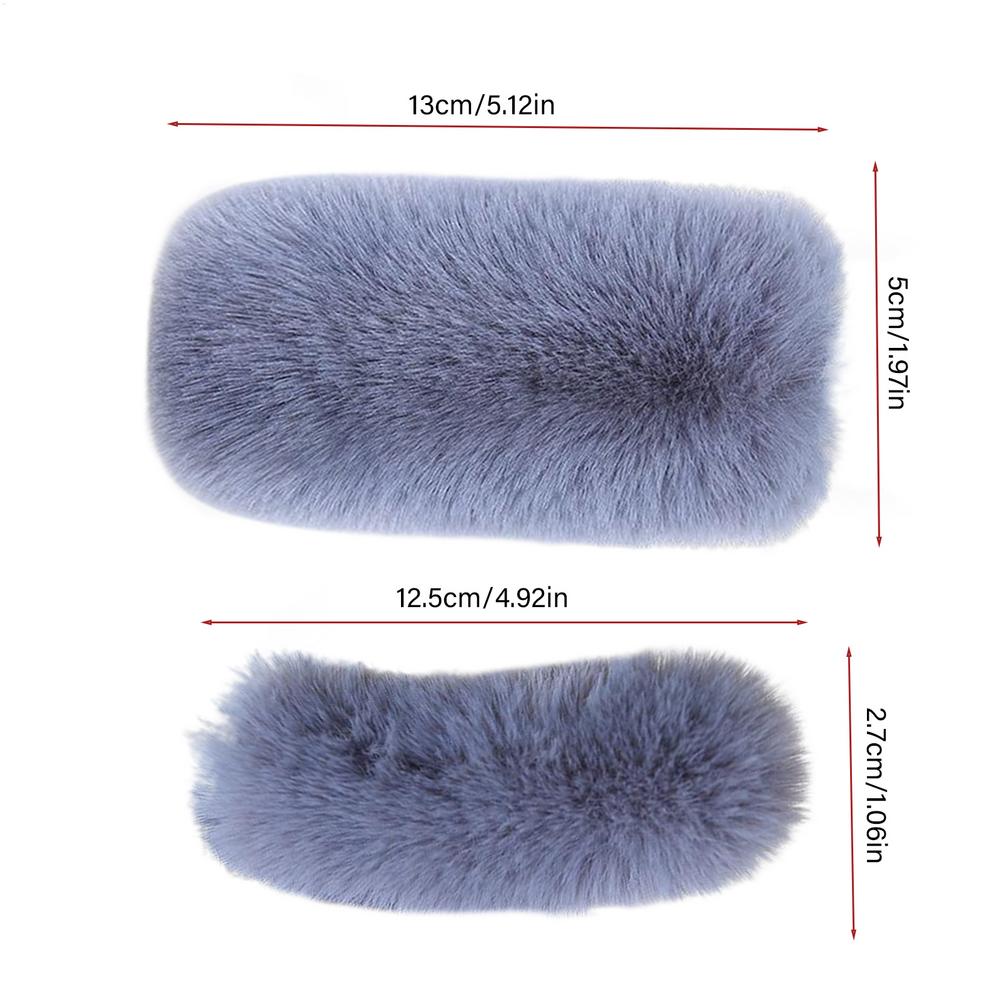 Motorcycle Handlebar Cover Plush Hand Guard Windproof Handlebar Grip Cover For Motorbike Riding Snowmobile Atv Winter Summer