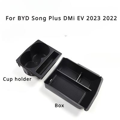 Armrest Storage Box Cup Holder for BYD Song Plus DMi EV 2024 2024 2024 Cup Holder Car Interior Decoration Tidying Accessories