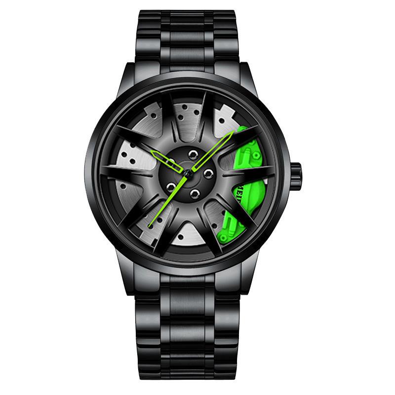 Official automatic movement watch men's vacuum plating wheel style non-mechanical watch new one