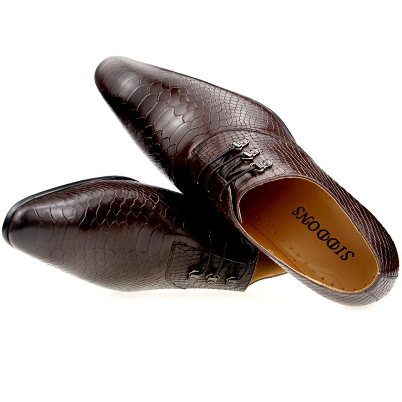 Fashion Men's Casual Dress Shoes Classic Oxfords Formal Modern Business Shoes Social Male Wedding Dress Sapato Loafer Serpentine Print