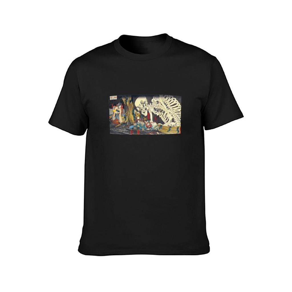 Utagawa Kuniyoshi Takiyasha The Witch And The Skeleton Spectre 1847 T-Shirt Shirts Graphic Tees Heavy Weight T Shirts for Men