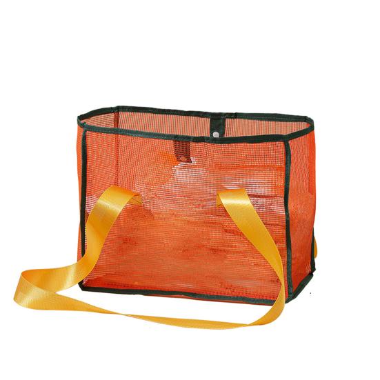 

Beach Mesh Bag, Large Capacity, with Reinforced Bottom Tote, Holds Wet Swimsuits Foldable Travel Bag for Outdoor 1 помаранчевий