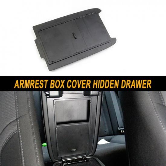 Console ert Tray Armrest Box Cover Hidden Drawer For Dodge Charger 2011+