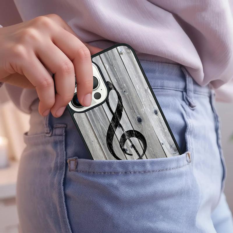 Music Notes Phone Case For iPhone 17 Air 15 16e 14 13 Pro Max Coque 12 11 Pro Max PLUS cover
