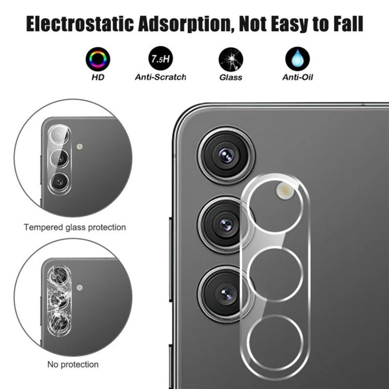 For Samsung Galaxy S23+/Galaxy S23 Camera Lens Protector WANLONFENG Full Coverage HD Clear Lens Film with Cleaning Cloth