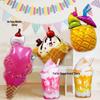 Hawaiian Party Ice Cream Cake and Coke Balloons for Grassland Music Festival