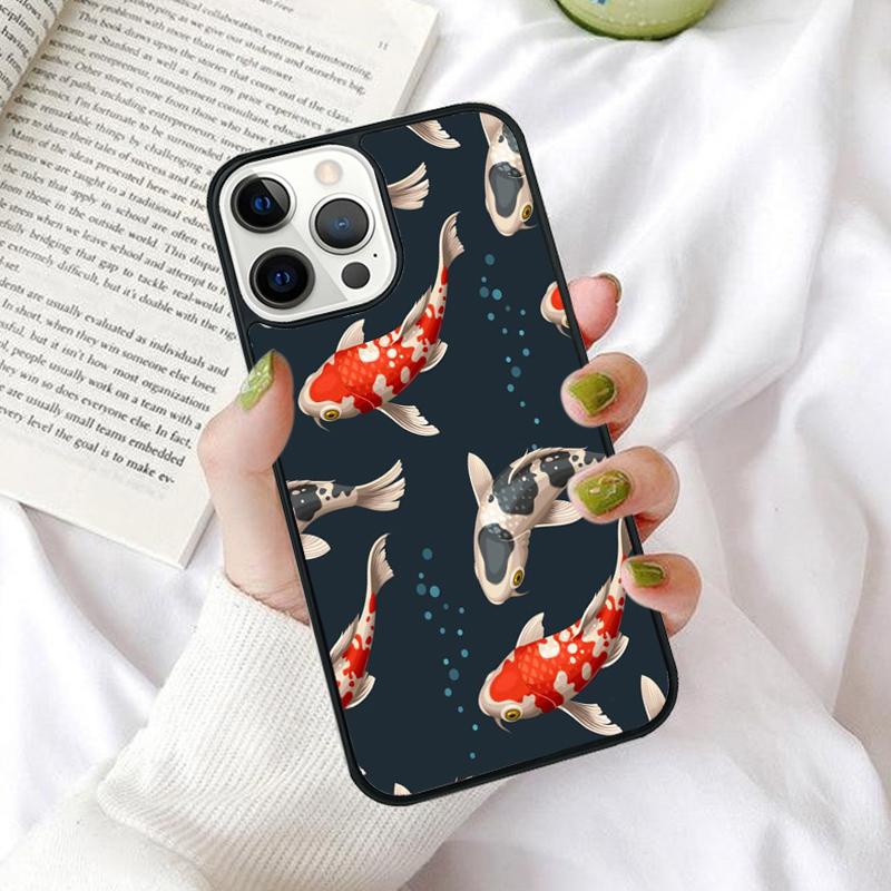 Carp Fish Phone Case for iPhone 17 Air 16 PRO MAX 15 14 PLUS 12 11 13 Back Cover Fundas Shell Coque