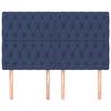 Tête de lit - Maison Exclusive - Bleu - 160 x 7 x 118/128 cm - Hauteur réglable