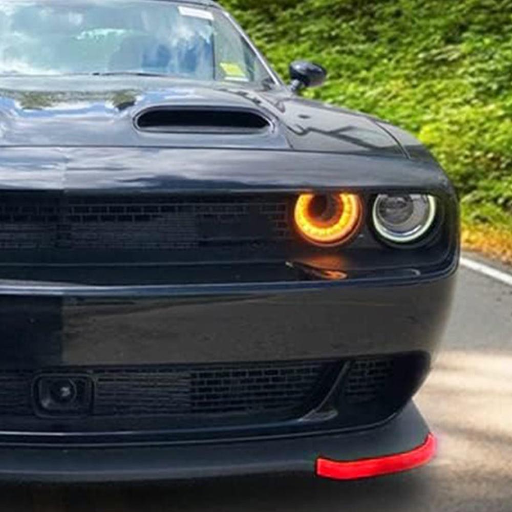 2Pcs Voodonala Front Splitter Bumper Lip Protector for Dodge Challenger HellCat Widebody 2015-2021