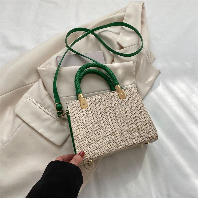 Trendy Woven Square Handbag For Women In Multiple Colors Perfect For Everyday Outfits