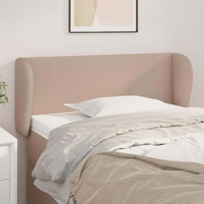 VidaXL Headboard with Ears Cappuccino 93x23x78-88 Cm Faux Leather3116947