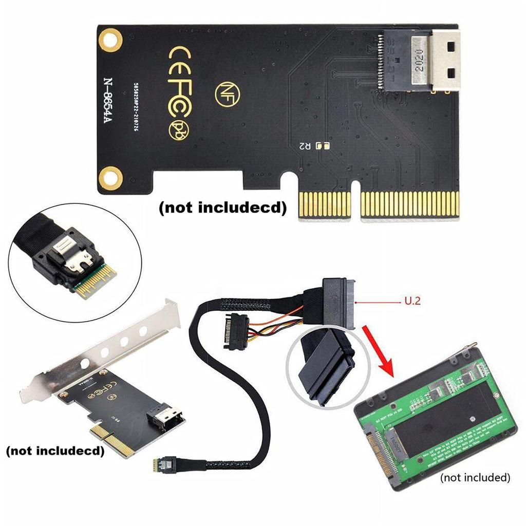 CHENYANG Motherboard Intel SSD 750 p3600 p3700 Slim SAS SFF 8654 4i NVME PCIe SSD Cable U2 M.2 U.2 SFF-8639