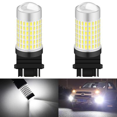 2 pièces 1500 Lumens Blanc Xénon 144-SMD 3157 3357 3457 4114 3156 T25 Ampoules LED Pour Jeep Compass 2011-up Feux de Circulation Diurnes DRL