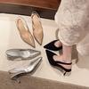 Niche Back Empty Pointed Single Shoes Shoes New Spring and Summer Temperament High Heel Bag Head Sandals Women
