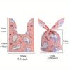 50Pcs Plastic Candy Bags Cookie Cute Carton Rabbit Ear Bags Biscuits Snack Baking Packing Supplies Gifts