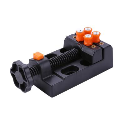 Portable Mini Vise Clamp Adjustable Small Clamping Bed Table Vice with 4 Movable Fixed Heads Accessories DIY Sculpture Craft
