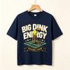 Big Dink Energy Pickleball Champ Cute Cartoon Pickleball Graphic T Shirt Unisex Unisex Casual Cotton Short Sleeve Tops Funny Gift