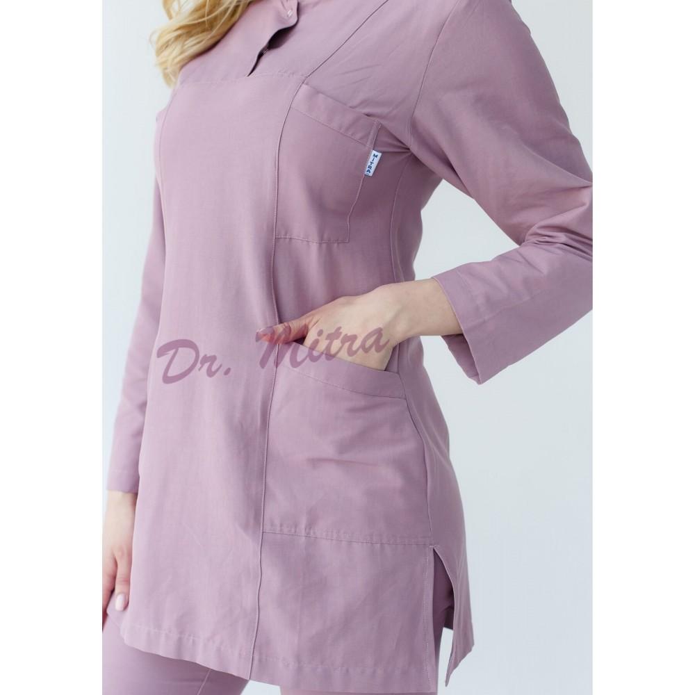 Tweedelige Hijab Set Medische Scrubs Unisex Arts Verpleging Uniform Set Medisch Uniform Chirurgisch Pak Tops + Broek Lange Mouw