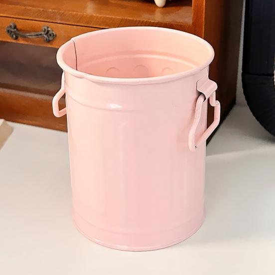 Pen Holder Compact Size Desk Tidy Organizer Iron Material Multi-Use Makeup Brush Tool Decorative Desktop Accessory