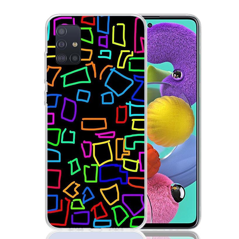 Simple Pattern Graffiti Phone Case for Samsung Galaxy A52 A51 A50S A12 A22 A32 A72 A10S A30S A31 A71 Note 20 Ultra 10 Plus S10 G