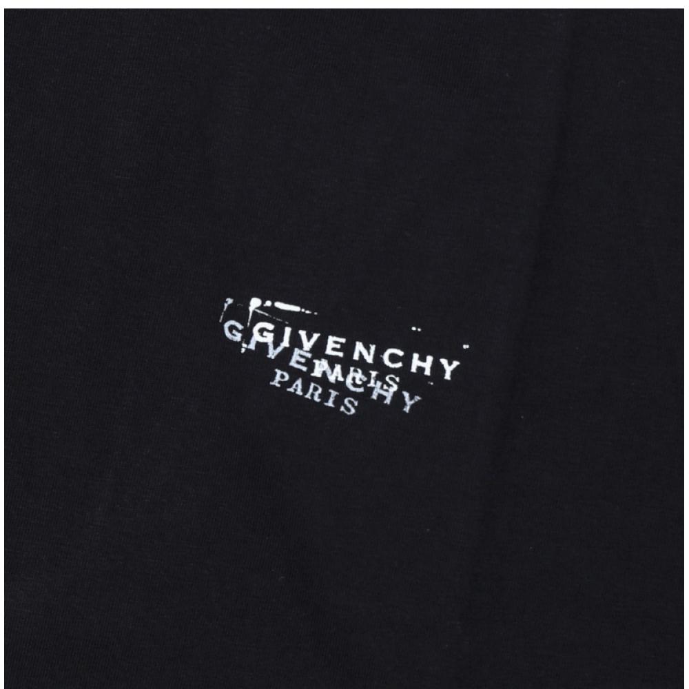 Givenchy Women Short Sleeve Tee Stamp Logo 001