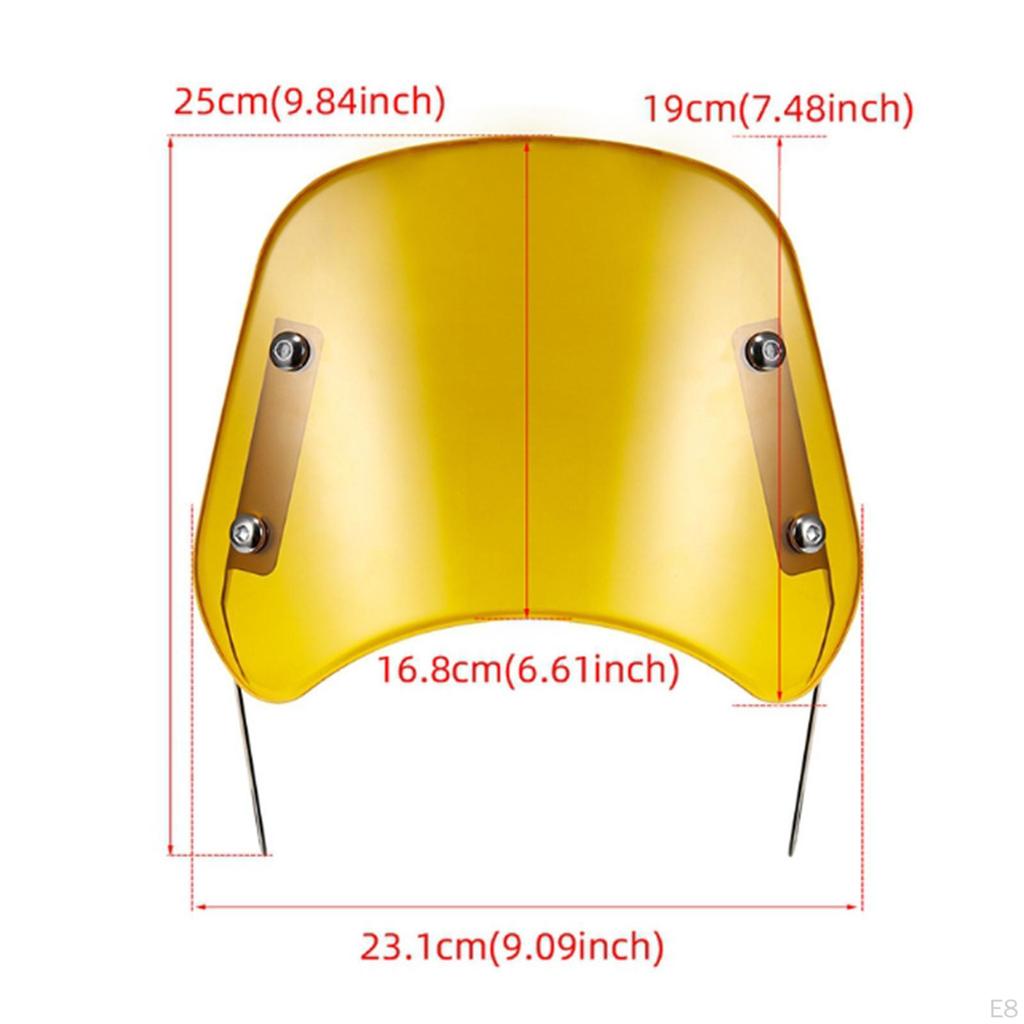Motorbike Wind Deflector with Sturdy Mounting Accessories