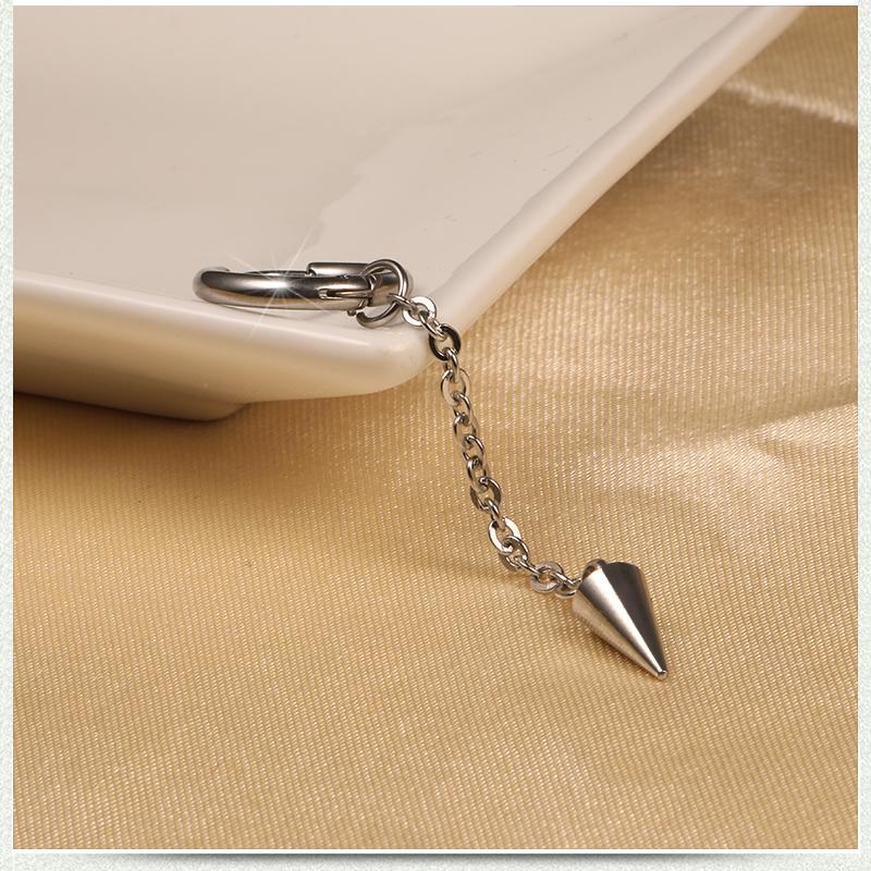 Stainless Steel Dangle Hanging Pendant Drop Earring for Woman Man Minimalist Punk Spike Piercing Ear Jewelry New In Accessory