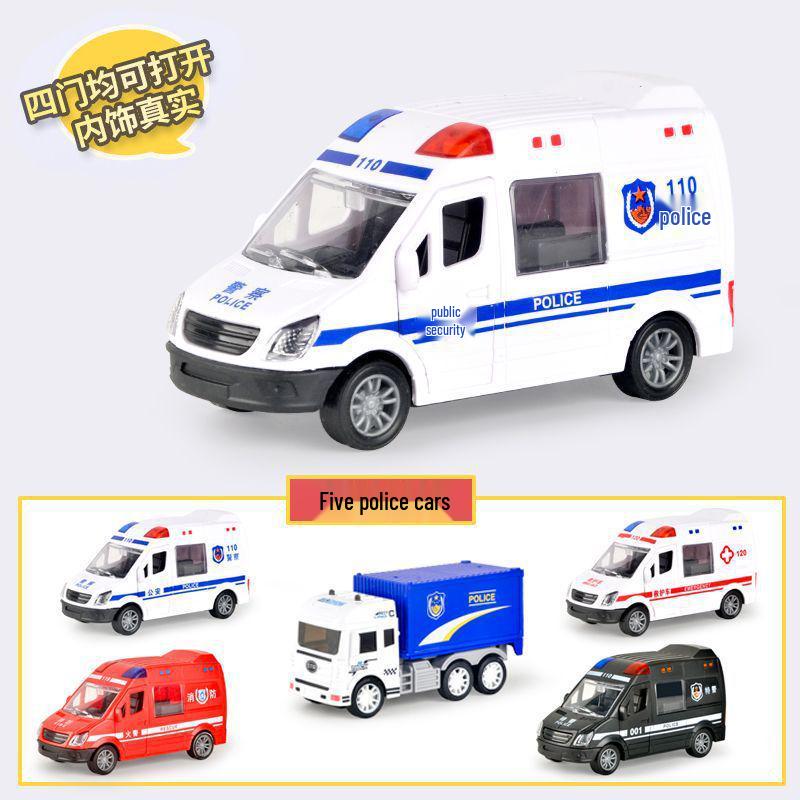 Children's Inertia Ambulance Car Toy - Simulation Model for Boys