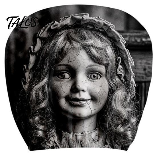 Novelty Horror Style Auto Decor Funny Car Headrest Covers, Ghost Skull Print Cartoon Seat Accessories Protector, Universal Breathable Interior