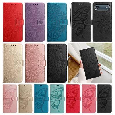 Butterfly Flower Leather Phone Wallet Case Book For Google Pixel 6 7 8 9 10 Pro XL 6A 7A 8A 9A 10A Flip Cover With Card Holder