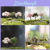 Lindo Ornamento de Jardim em Miniatura com Árvores Únicas para Decoração de Fadas