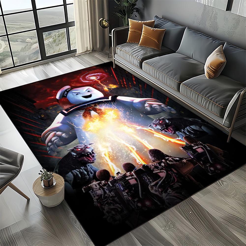27 Style New G-Ghostbusters Horror Movie Cartoon Carpet Rug for Living Room Bedroom Home Sofa Decoration,Non-slip Floor Mat