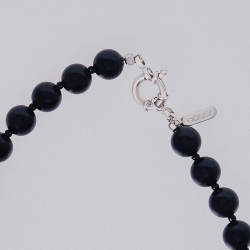 COLLECT SYNERGY classic black onyx necklace