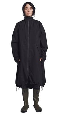 Raincoat for Backpack Helmet Cycle Mode High Poncho EX [Ametohare] Bicycles, Compatible, Compatible, AH-101 (JP, Alphabet, M, Black)