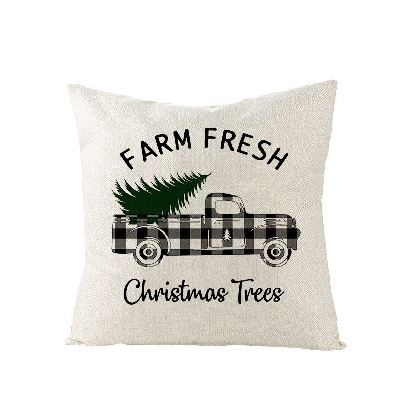 Soft And Eco-friendly 18-inch Christmas Cushion Cover Pillow Case With Vibrant Snowflake Print