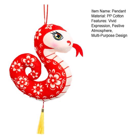 Chinese Style Snake Plush Doll Year of The Snake Mascot Toy Cute Zodiac