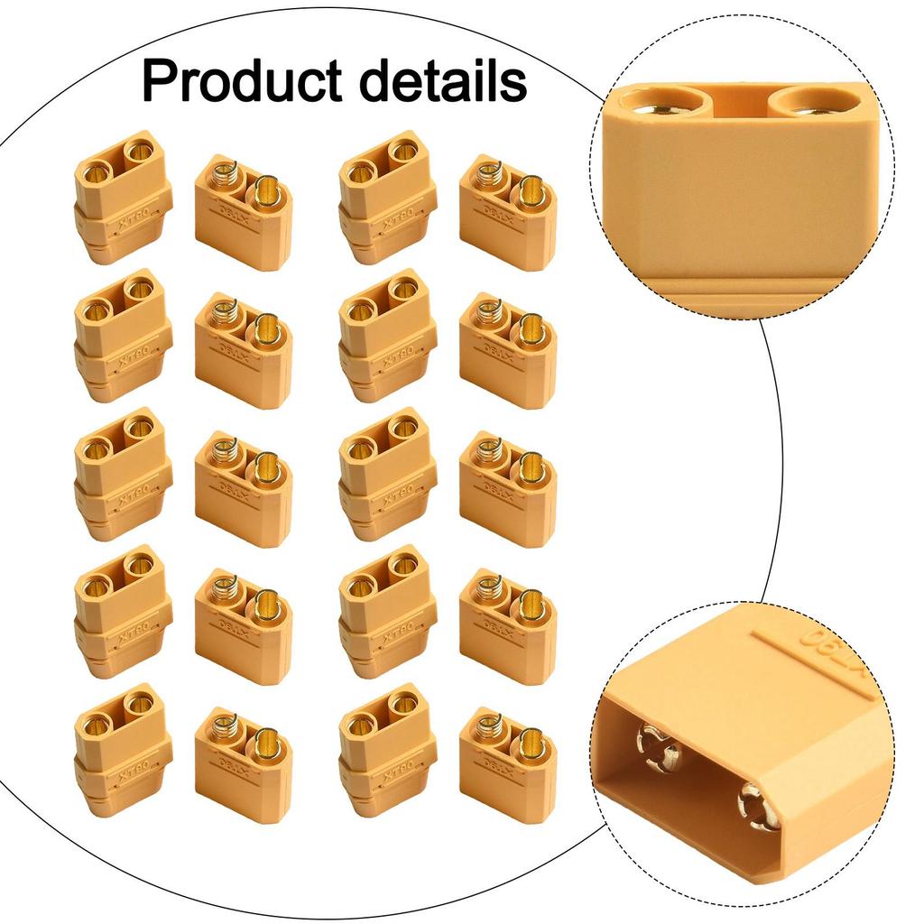 For RC Power Solution with 20XT90 Male and Female Connectors Up To 90A