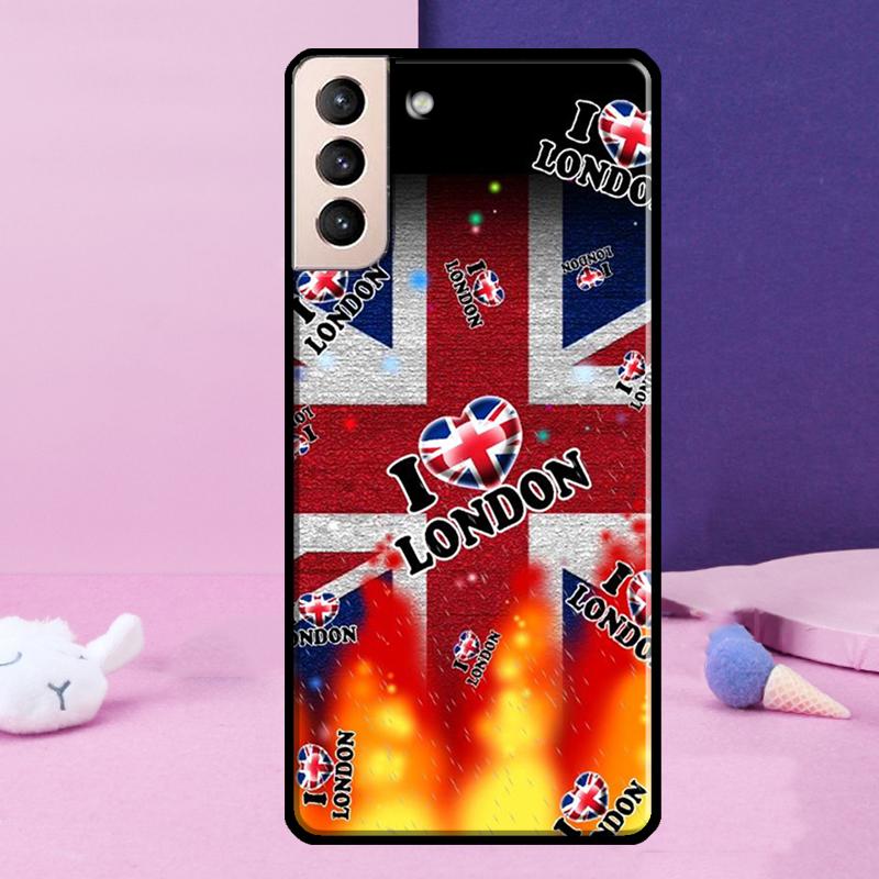 London Bus England Big Ben Phone Case For Samsung Galaxy S25 Ultra S23 S20 S21 S22 S24 FE S9 S10 Plus S24 Ultra Cover