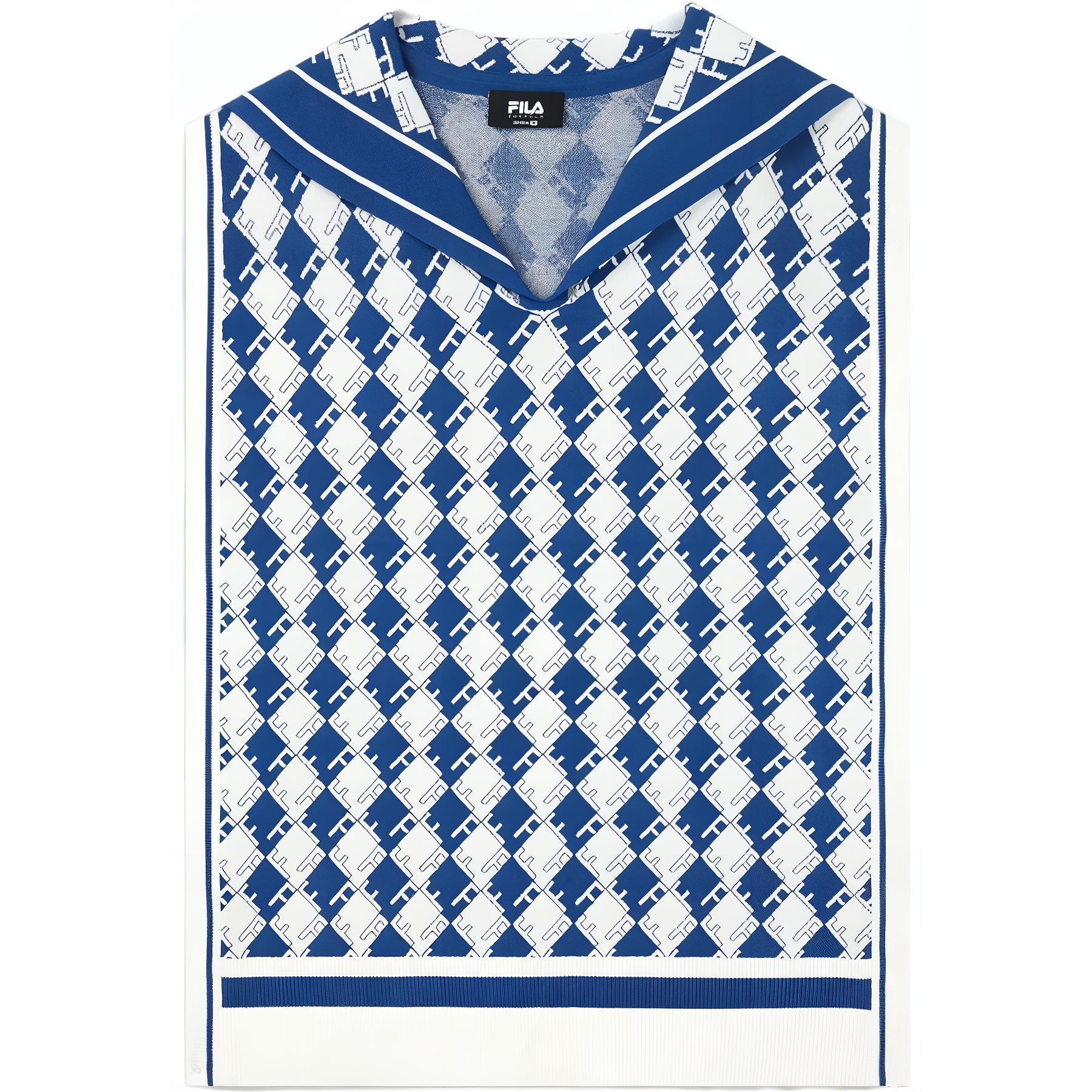 

FILA 2023 Autumn New Fashion Casual V-Neck Striped Sleeveless Fitted Medium Weave Jacket Men jackets F11W334405F-ZA S