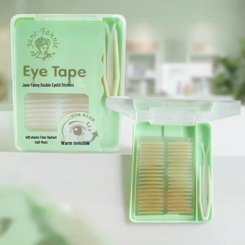 

Jianfenni Invisible Olive-Shaped Double Eyelid Tape for Puffy Eyes - Strong Support & High Viscosity