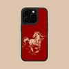 Golden Horse Year Mobile Phone Case for iPhone 17 16 15 14 13 12 11 Air Pro Max Plus Matte Surface Colorful Cover Pretty Cover