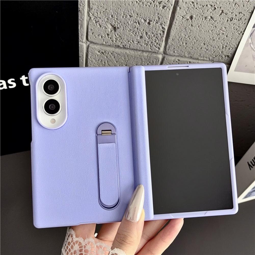 Invisible Stand Holder Magnetic Rotating Phone Case for Samsung Galaxy Z Fold 8 All-inclusive Front Glass Protector Cover