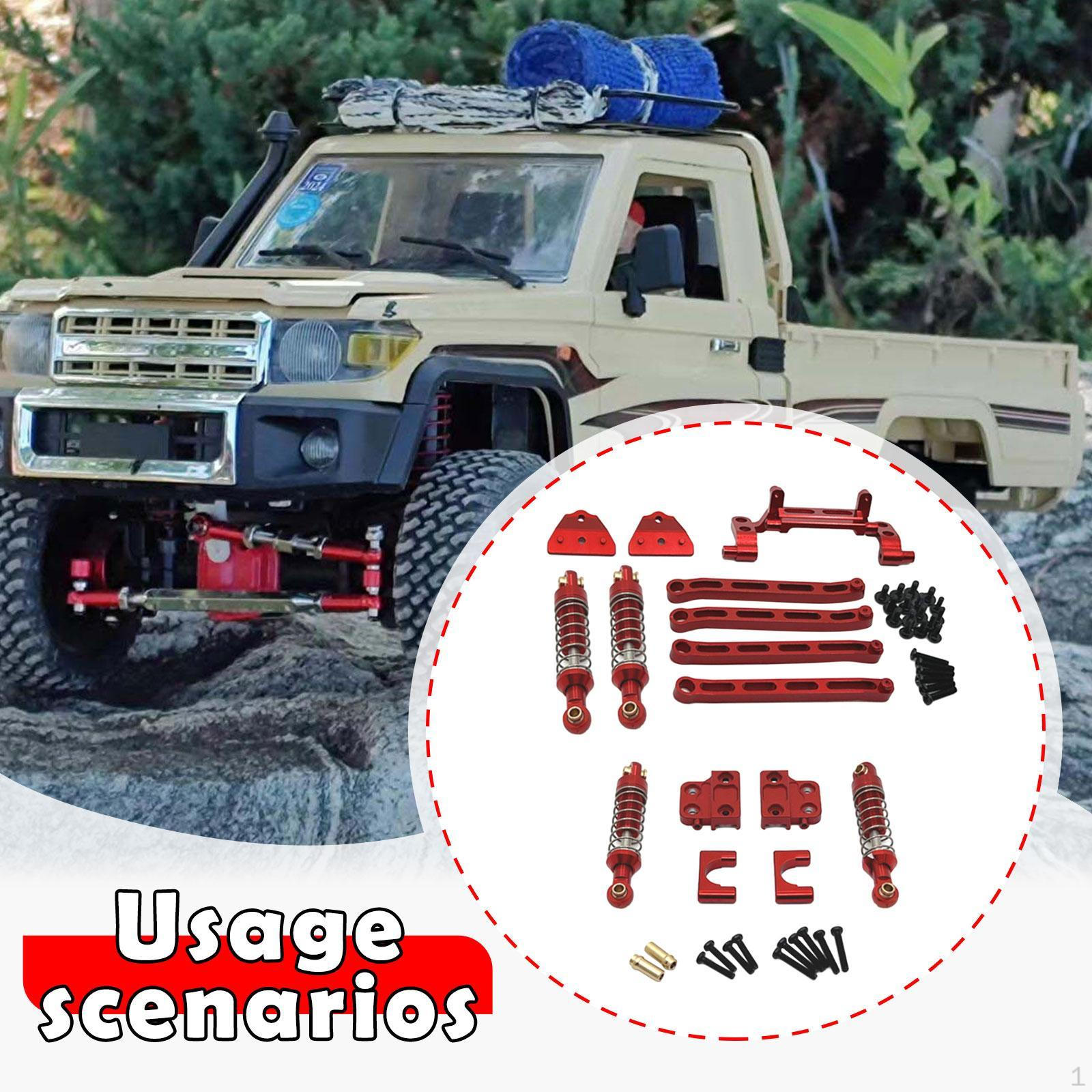 

1/12 RC Car Spare Parts Rod Metal Front Rear Shock Absorber Mount for MN82S, DIY red