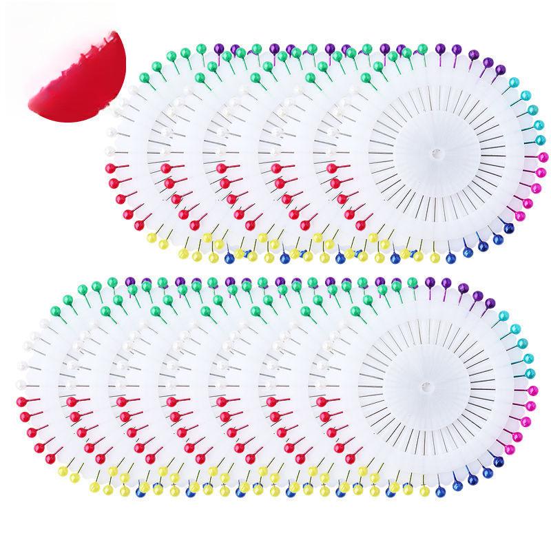 Pearlescent Draping Pins - Colored Tailor's Positioning Needles for Sewing and Shaping