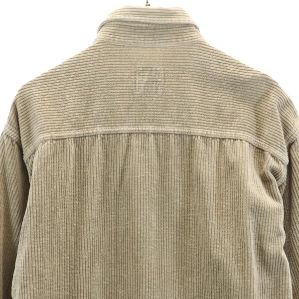 Levi's Made In Italy Long Sleeve Corduroy Shirt L Khaki Men's Used