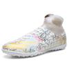 Football shoes, men's high-top mandarin duck shoes, spikes, student training shoes, goalkeeper sneakers