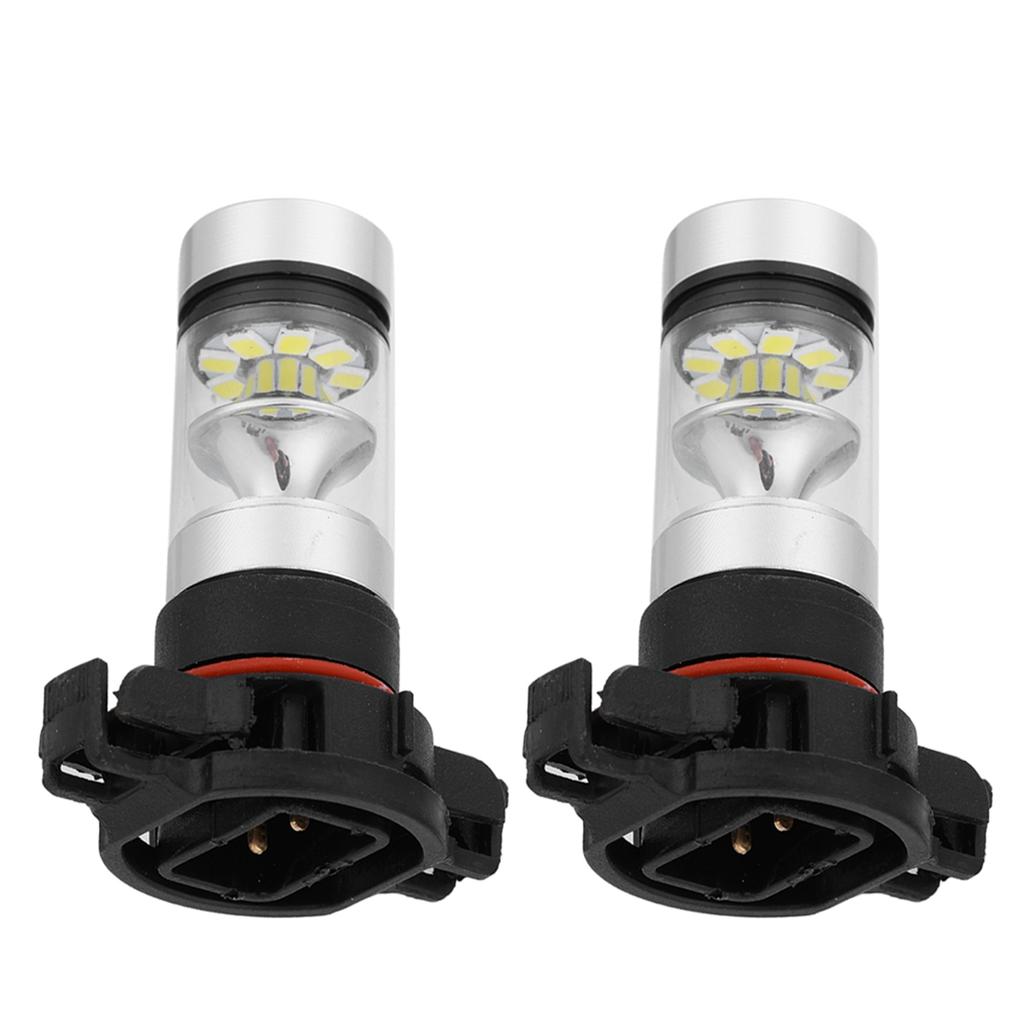 LED Fog Light Bulbs 12-24V 100W 6000K White Car Bright for 2015-2018