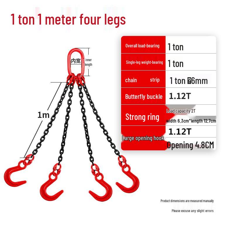 G80 Manganese Steel Double Hook Sling Chain for Lifting and Hoisting