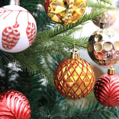 8 buc. Artizanat 6 cm Minge de Crăciun Delicat Creativ Pom de Crăciun Pandantiv pictat Impermeabil Ornament suspendat Anul Nou